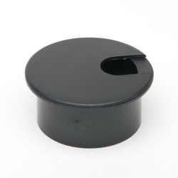 Desk Grommet 75mm Cutout Black