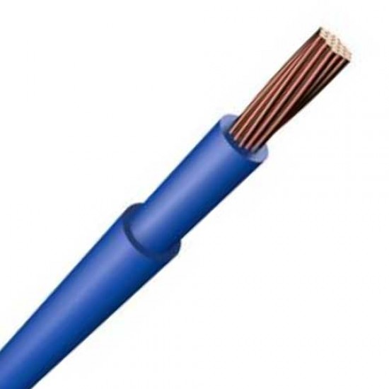 Double Insulated Tails 25mm Flexi 19 Strand Blue