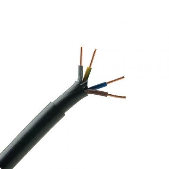 High Tuff 1.5mm 4 Core 1 Meter Black