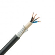 SWA Cable 1m 4 Core 6mm Black