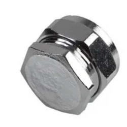 Chrome Compression Stop End 15mm