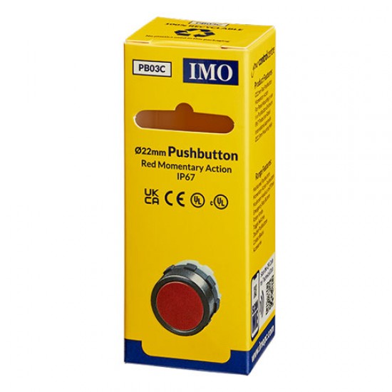 IMO Pushbutton Actuator Red