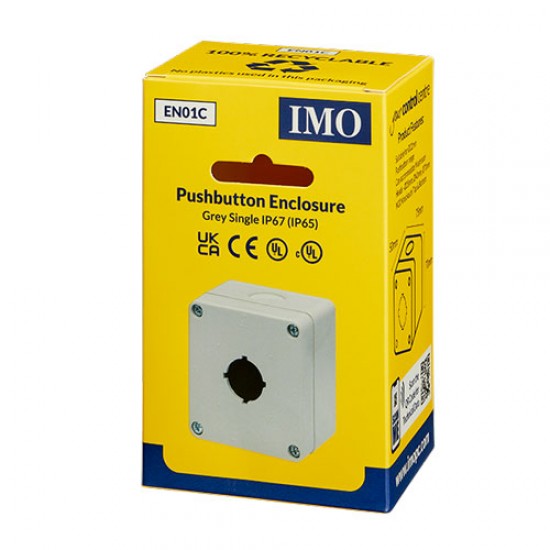 IMO Enclosure Single Button Grey