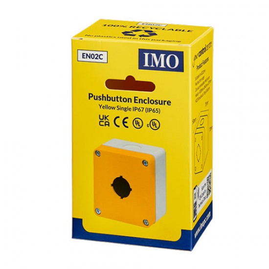 IMO Enclosure Single Button Yellow