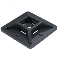 Self Adhesive Cable Tie Base 20mm Black