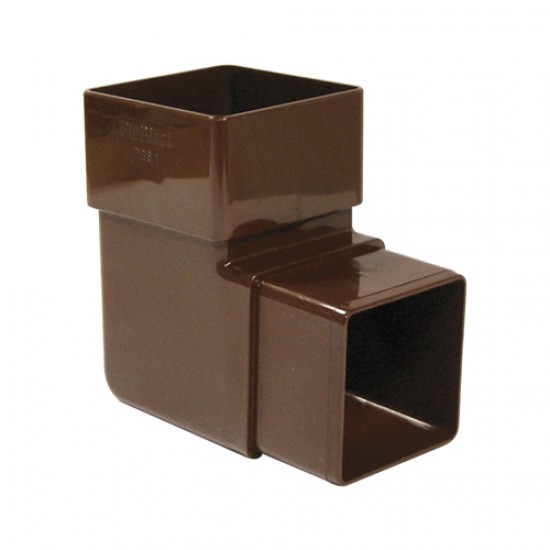 Floplast Downpipe SQ Bend 92.5 Degree Brown
