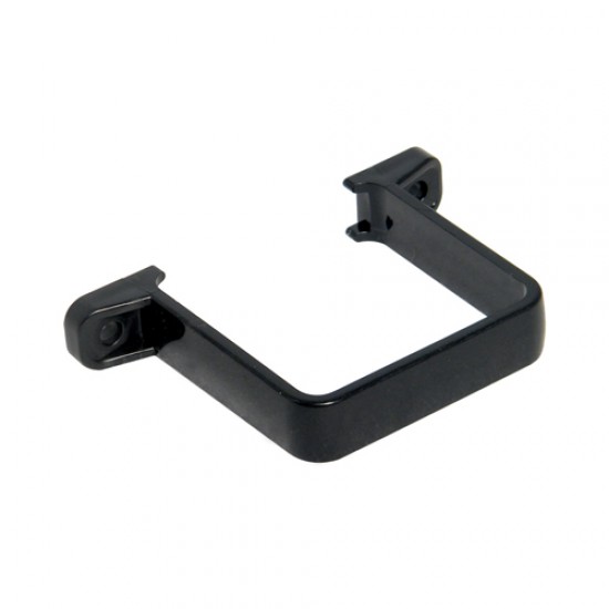 Floplast Downpipe SQ Pipe Clip Flush Black