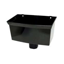 Floplast Downpipe Hopper Head Black