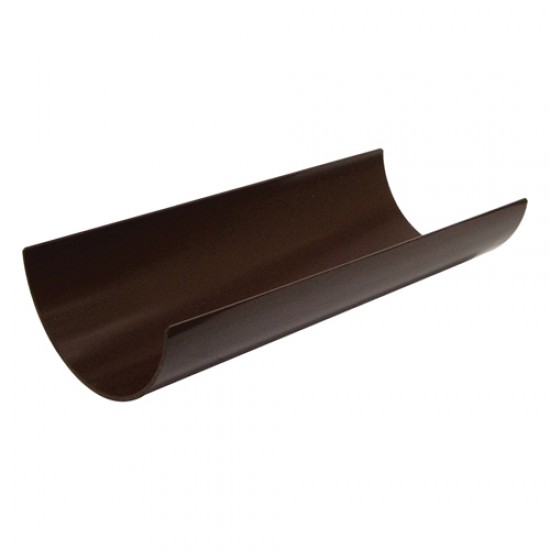 Floplast Half Round Gutter 2M Brown