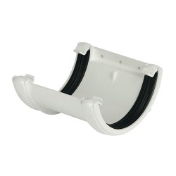 Floplast Half Round Gutter Union Bracket White