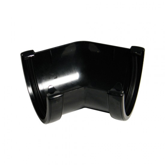 Floplast Hi-Cap Gutter Angle 135Dg Black