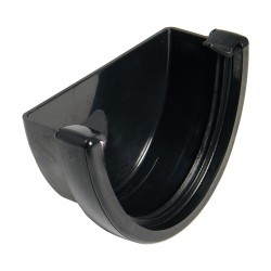 Floplast Hi-Cap Gutter Stop End External Black