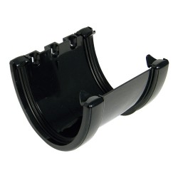 Floplast Hi-Cap Gutter Union Bracket Black