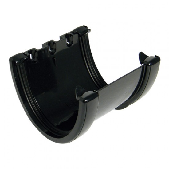Floplast Hi-Cap Gutter Union Bracket Black