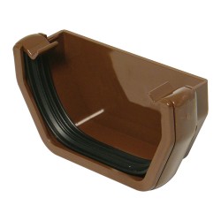 Floplast Square Line Gutter Stop End External Brow
