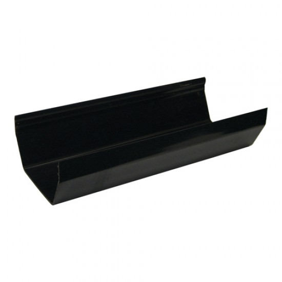 Floplast Square Line Gutter 2M Black