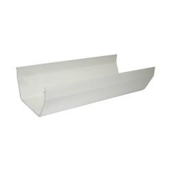 Floplast Square Line Gutter 4M White