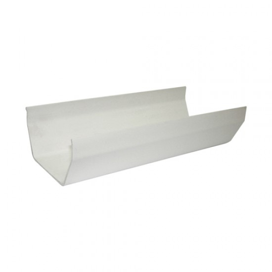 Floplast Square Line Gutter 4M White