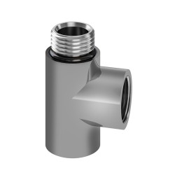 Dual Fuel Tee Piece For Towel Rails