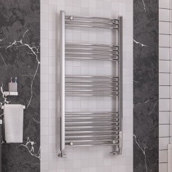 Eastbrook Wendover Chrome Curved 600mm x 1200mm