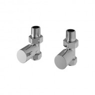Modern Radiator Valves Chrome Straight