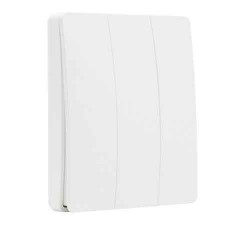 Forum 3 Channel Kinetic Wall Switch White
