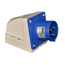 Industrial Wall Inlet Blue 240V 16Amp
