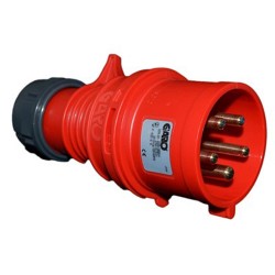Industrial Plug Red 415V 16Amp 5Pin