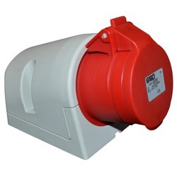 Garo Industrial Wall Socket Red 415V 16Amp 5Pin