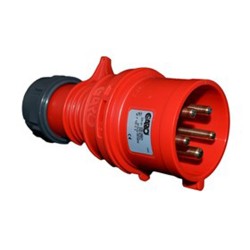 Industrial Plug Red 415V 32Amp 5Pin
