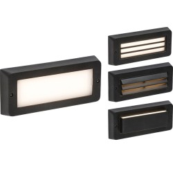 MLA Surface Mounted LED Brick Light Black