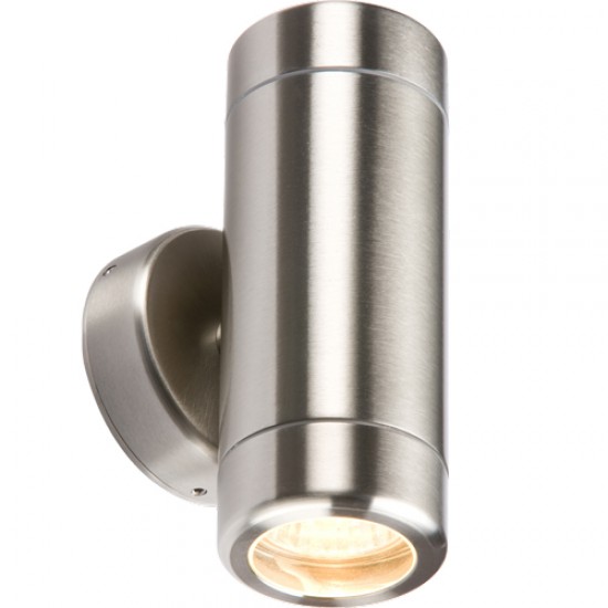 MLA Single Wall Fitting Twin GU10 Stainless Steel