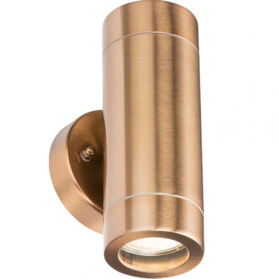 MLA Single Wall Fitting Twin GU10 Copper Effect