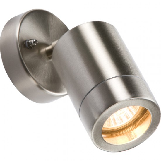 MLA Single Wall Fitting Adjustable GU10 S/Steel