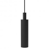Roper Rhodes Fluted Pendant Fitting Black