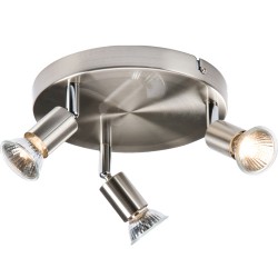 MLA Triple Spot Light Brushed Chrome GU10