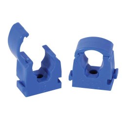 Talon Single Hinged Pipe Clip 15mm Blue Pk 20