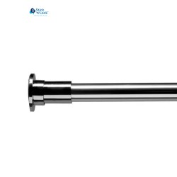 Croydex Telescopic Curtain Rail Chrome