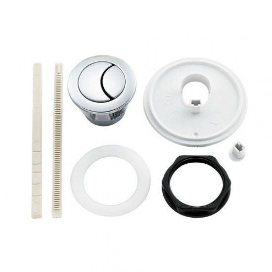 Ideal Std Dual Flush Push button White Rods