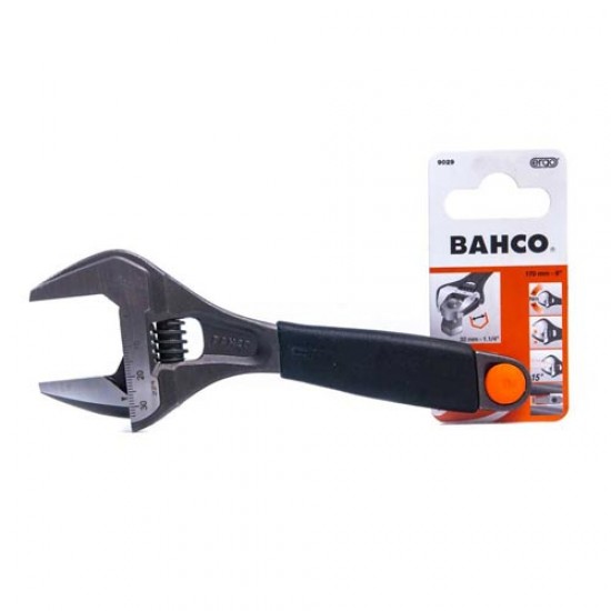 Bahco Adjustable Wrench 6 Inch Wide Angle