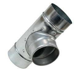 Aluminium Ducting T Piece 100mm