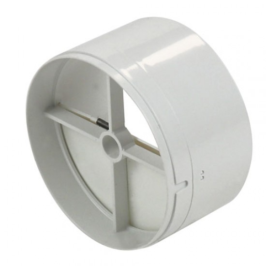 Ducting Backdraught Shutter White 100mm