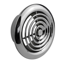 Ducting Internal Circular 100mm Chrome