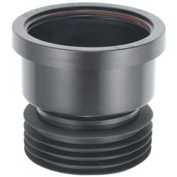 McAlpine Drain Connector Straight Black
