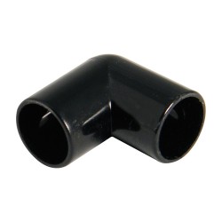 Floplast Overflow 21.5mm Elbow Black