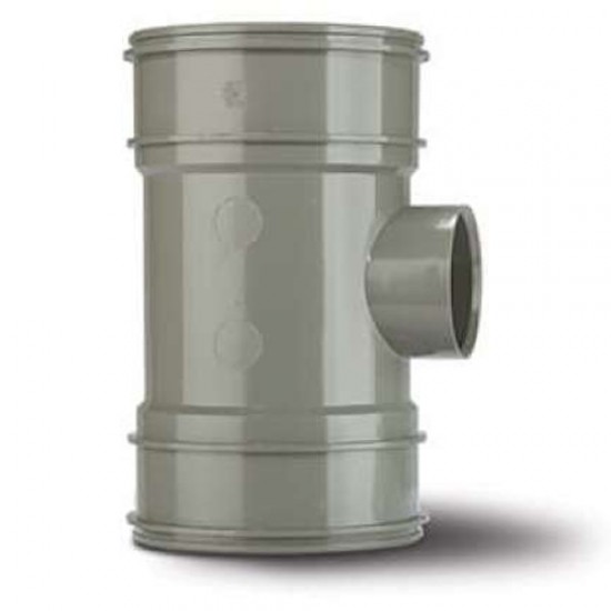 Polypipe Soil Boss Pipe 50mm 2/S Grey
