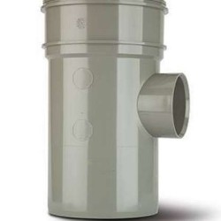 Polypipe Soil Boss Pipe 50mm 1/S Grey