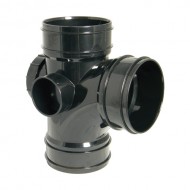 Floplast 110mm Solvet Access Branch 90 T/S Black