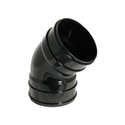 Floplast 110mm Solvent Bend 45 D/S Black