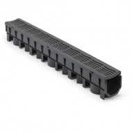 Floplast FloDrain Plastic Grate Channel 1m